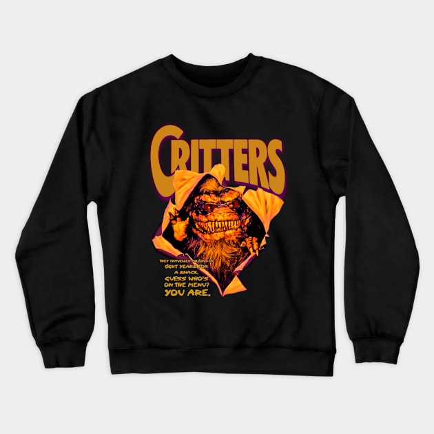 Guess Who's On The Menu (Version 2) Crewneck Sweatshirt by The Dark Vestiary